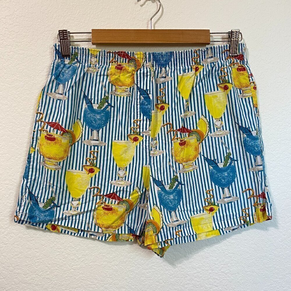 Vintage Joe Boxer Girlfriend Cocktail Glass PJ Shorts